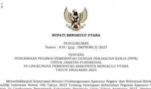 Pengumuman Seleksi PPPK